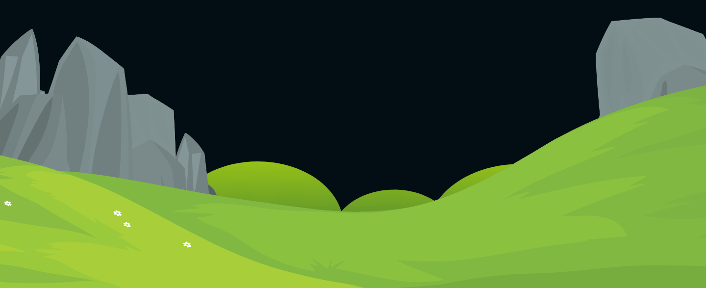 Mountains silhouette under roadmap