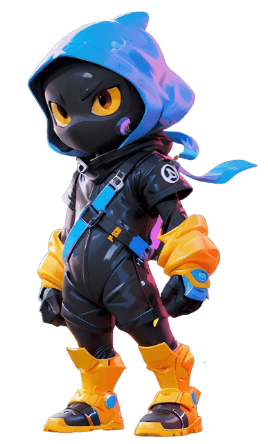Ninja leaping through smoke
