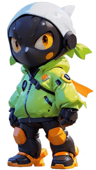 Ninja silhouette with glowing eyes